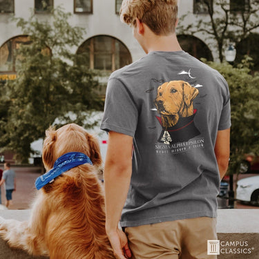 SAE Comfort Colors Vampire Retriever Short Sleeve Pocket Tee | Sigma Alpha Epsilon | Shirts > Short sleeve t-shirts
