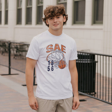 SAE Retro Basketball Short Sleeve Tee