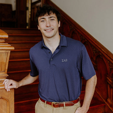 SAE Callaway Chevron Patterned Polo Sigma Alpha Epsilon