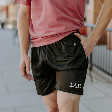 New! SAE 5" Black Shorts