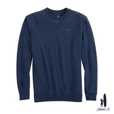 New! SAE Johnnie-O Navy Freeman Crewneck
