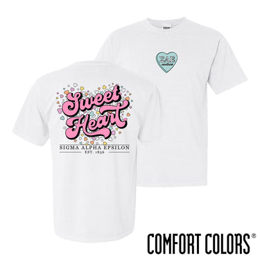 SAE Sweetheart White Short Sleeve Tee