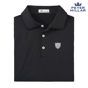 New! SAE Peter Millar Black Polo With Symbol