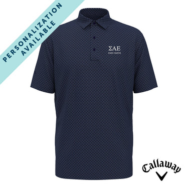 SAE Callaway Chevron Patterned Polo Sigma Alpha Epsilon