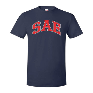 New! SAE Navy Varsity Short Sleeve Tee