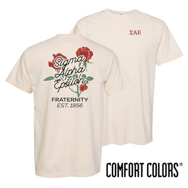 SAE Rosebud Ivory Short Sleeve Tee