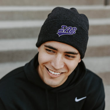 New! SAE Signature Charcoal Beanie