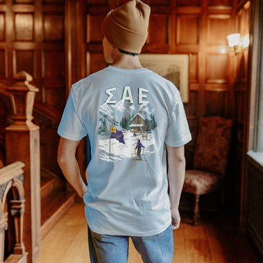Sigma Alpha Epsilon fraternity Retro Alpine Short Sleeve Tee