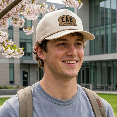 New! SAE Legacy Caddy Hat with Leather Patch