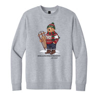 Heather grey crewneck with fraternity design
