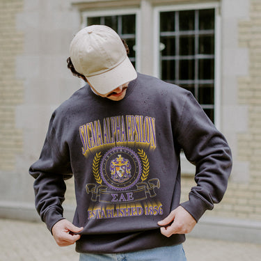 SAE Greek Fraternity Heavyweight Graphic Crewneck