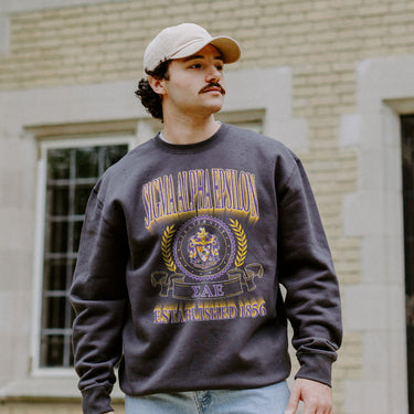 Sigma Alpha EpsilonFraternity Heavyweight Graphic Crewneck