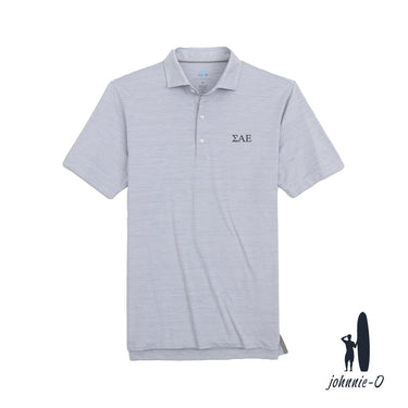 New! SAE Johnnie-O Heather Grey Polo