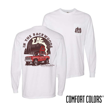 SAE Comfort Colors Country Roads Long Sleeve Tee