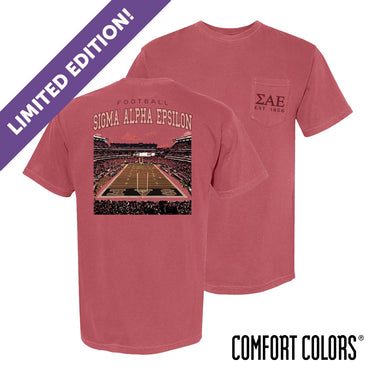 New! SAE Limited Edition Comfort Colors Stadium Spirits Short Sleeve Tee