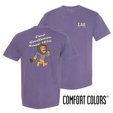 SAE Comfort Colors Retro Lion Short Sleeve Tee