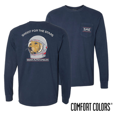 New! SAE Astronaut Retriever Long Sleeve Tee