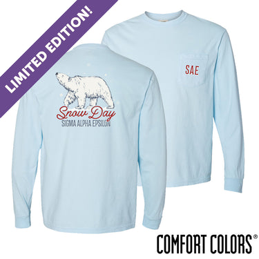 SAE Snow Day Long Sleeve Pocket Tee