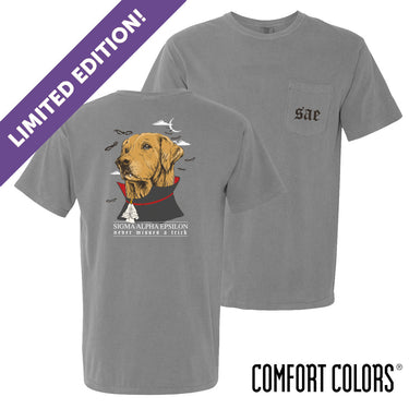 Limited Edition SAE Comfort Colors Vampire Retriever Short Sleeve Pocket Tee