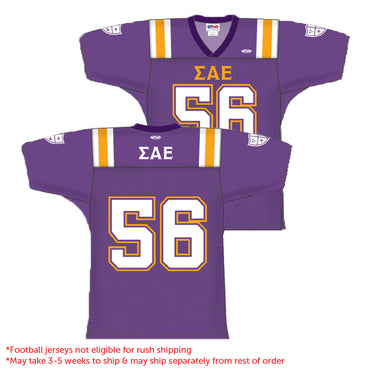 New! SAE Sublimated Football Jersey