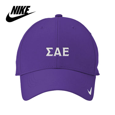 New! SAE Nike Purple Greek Letter Hat