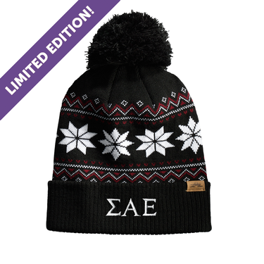 SAE Knitted Pom Beanie