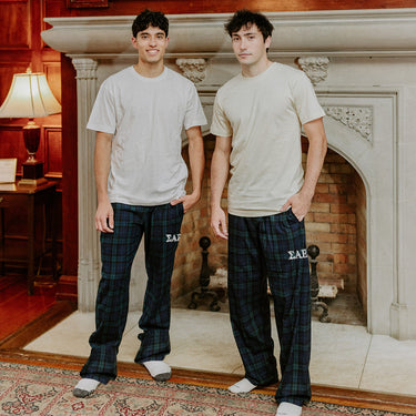 Sigma Alpha Epsilon Blackwatch Plaid Flannel Pants