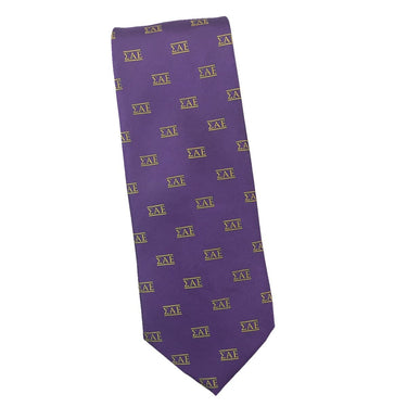 SAE Greek Letter Silk Tie | Sigma Alpha Epsilon | Ties > Neck ties