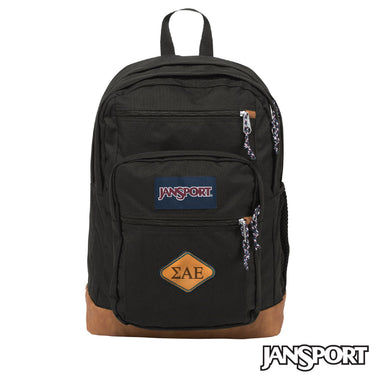 New! SAE JanSport Leather Patch Backpack