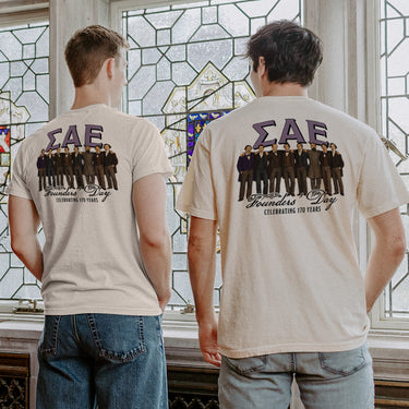 Celebrate 170 years of Sigma Alpha Epsilon with the limited SAE 2026 Founders’ Day Tee. Online thru March. $5 per shirt supports the SAE Foundation.