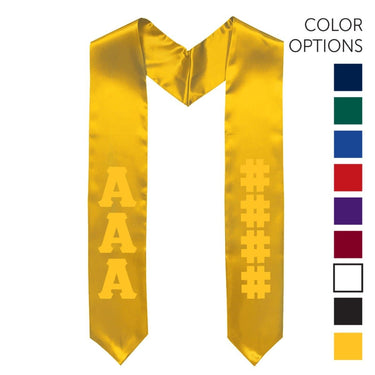 SAE Pick Your Own Colors Graduation Stole | Sigma Alpha Epsilon | Apparel > Stoles