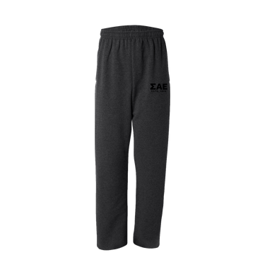 Black Heather Joggers Front