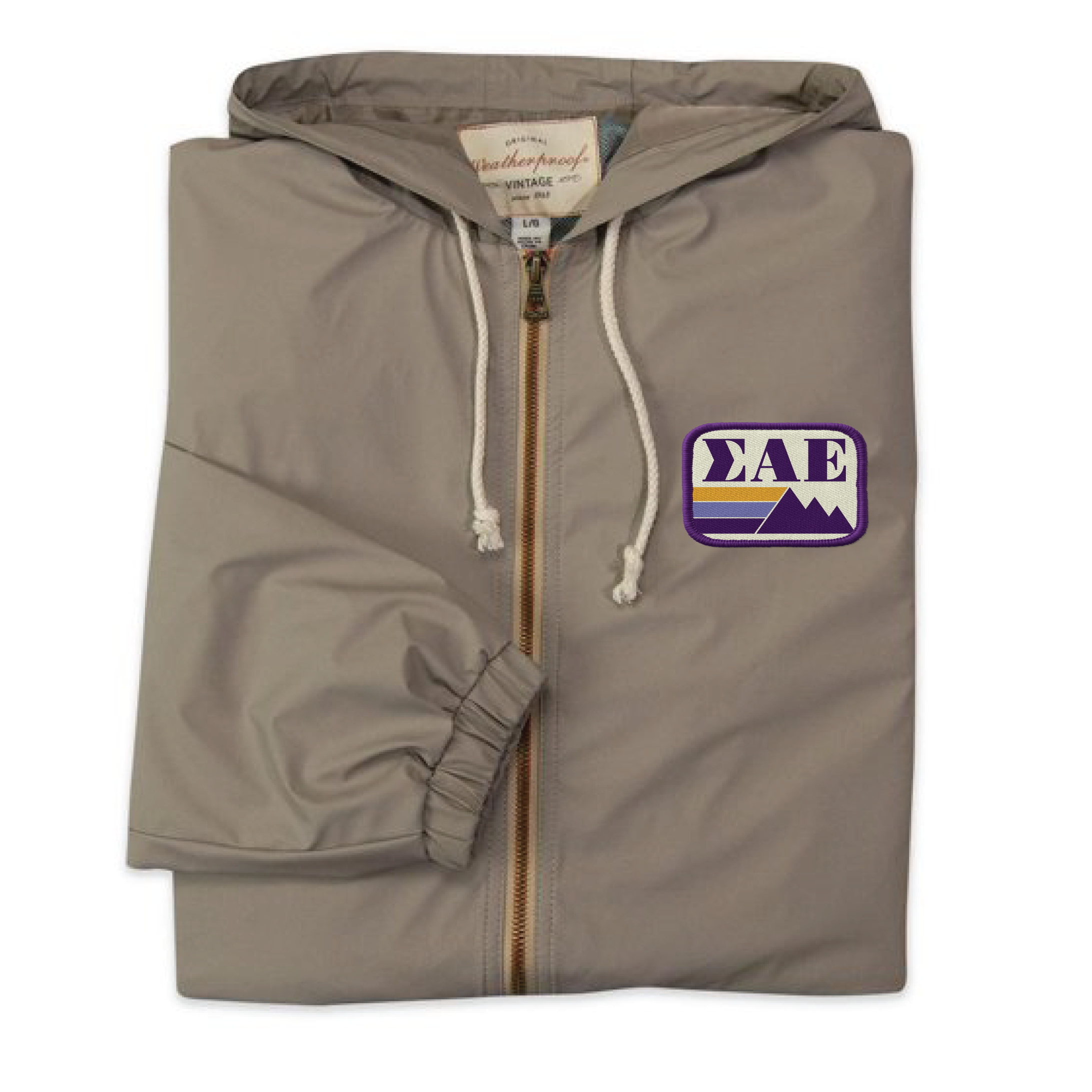 OUTDOORS COLLECTION: SAE - Vintage Hooded Rain Jacket - The Sigma Alpha Epsilon Store